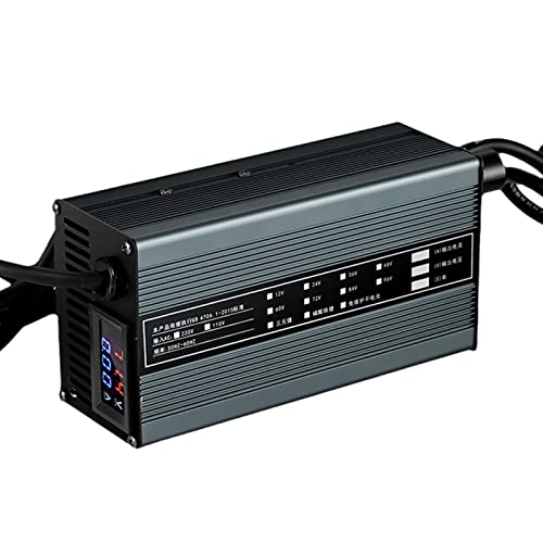 48v 16s lifepo4 58.4v 1~8a,A,Autobatterie-Ladegerät 48V/60V/72V Adapter,8A Stromstärke Einstellbar, Lithium-Zelle-Ladegerät Mit Vollem Selbststopp,Für Lifepo4 Akku-Packs von Yesbon