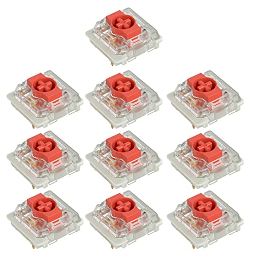 Yeselino Gateron Low Profile Switch rot blau braun KS-33 RGB-Schalter ultradünn 3-polig für mechanische Tastatur Hot-Swap Low Profile 2.0 Switch 3-polig Blau Rot Braun RGB angepasst Hot Swap von Yeselino