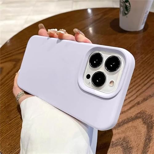 Yhsvie iPhone 16 Plus Hülle Flüssig Silikon Handyhülle für iPhone 16 Plus UltraDünn weich TPU Matt Schutzhülle Stoßfestes Mikrofaserfutter Case Kratzfeste Kameraschutz Cover - Lila von Yhsvie