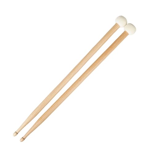 2Pcs Trommel Hammer Pauken Drumsticks Percussion Instrument Praxis Spielen Doppel Kopf Kopf Trommel Sticks Trommel Werkzeug von YiQinzcxg