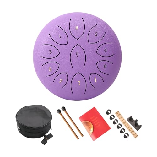 Steel Tongue Drum 11 Note Handpans Drum Carbon Steel Clear And Crisps Sound Ethereal Drum Percussions Instrument von YiQinzcxg