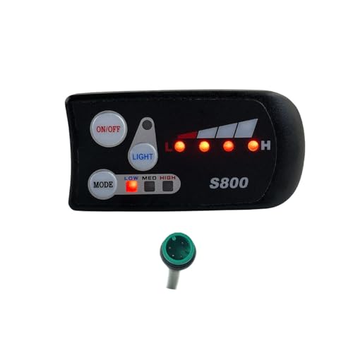 YiQinzcxg S800 Display Panel 36V 48 V wasserdichte Stecker Für Elektrofahrrad Und Scooter Unterstützung In Echtzeitdatenanzeigen von YiQinzcxg