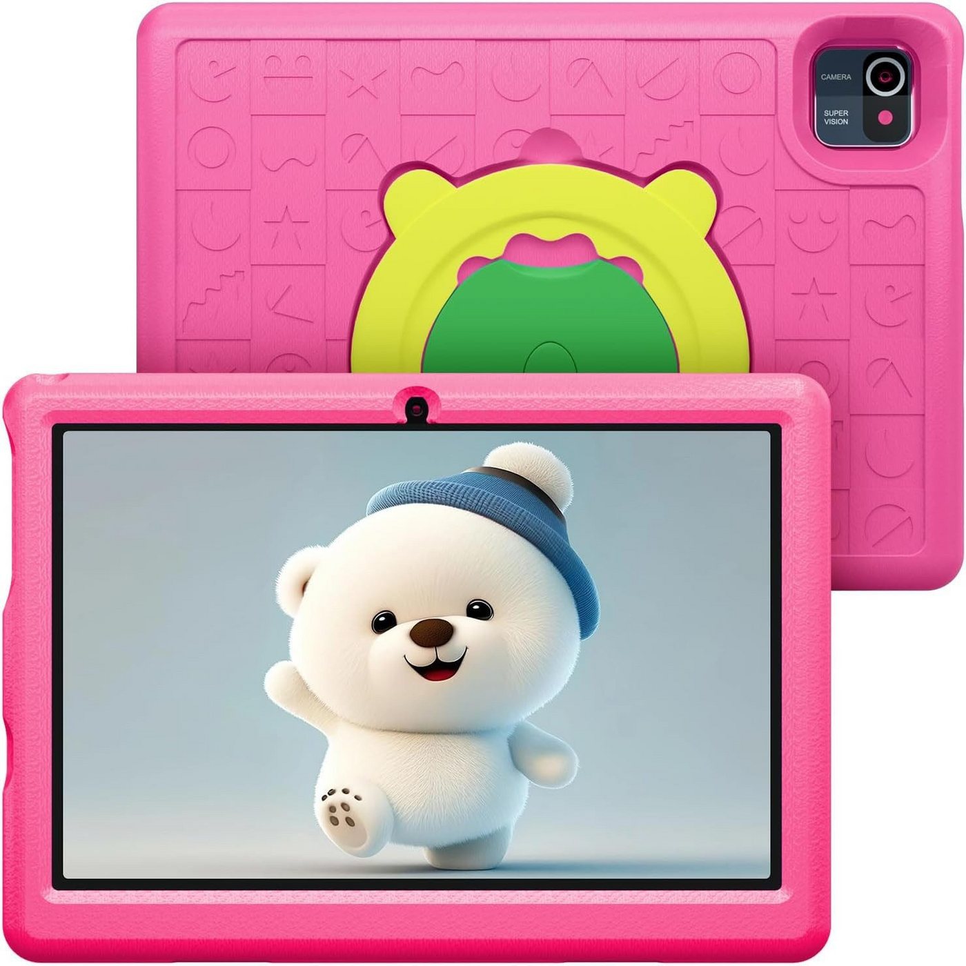 Yicty Kinder's Quad-Core-Prozessor 2 GB RAM Tablet (10", 32 GB, Android 12, Bildungsorientiertes Kinder-Entertainment-Gerät) von Yicty