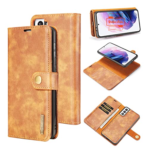 Yidai-Silu Google Pixel 7 Handy Hülle 【Abnehmbar, Mutil-Funktion, Magnetverschluss】 Wallet Case Tasche PU Leder Etui Flip Cover Geldbörse für Google Pixel 7 - Braun von Yidai-Silu