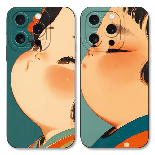 2 Stück Handyhülle für Samsung Galaxy A15 5G Hülle 6.5'', Anime Cartoon Cute AI Ausdruck eines Muster Schutzhülle Jungs Case Schutz der Linse Silikon TPU Stoßfest, Kawaii von Yimctoie