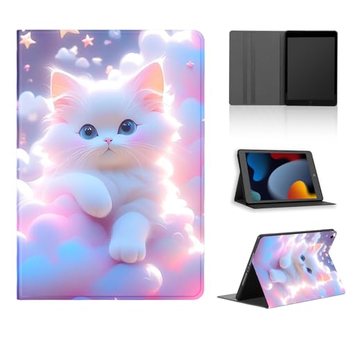 Tablet Hülle für Apple iPad Mini 4/iPad Mini 5 7,9", Niedlich Cartoon Anime Manga Muster Schutzhülle PU Leder Flip Cover Kawaii Stoßfest Verstellbar Ständer Tablet Case, Clouds von Yimctoie