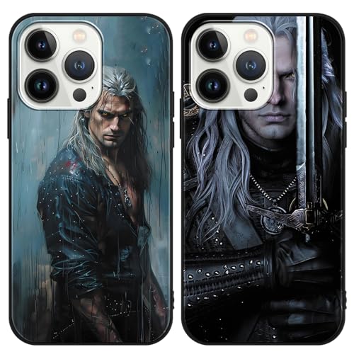 Yimctoie 2 Stück Handyhülle für Apple iPhone 12 Pro Max Hülle 6.7 Zoll, Film Demons Luke Galvin Mina Ästhetik mit Motiv Designs Case Schutzhülle Stoßfest TPU Weich Ultra Dünn Cover von Yimctoie