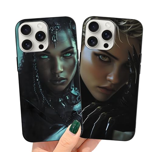 Yimctoie [2 Stück] Handyhülle für Samsung Galaxy A15 4G - 6,5" Hülle, Lustig Aesthetic Schutzhülle Mädchen Frauen Case Schwarz Weiche Silikon Premium TPU Cover für Galaxy A15 4G von Yimctoie