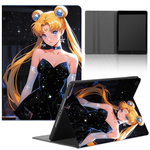 Yimctoie Cute Kawaii Tablet Hülle für Lenovo Tab Tab P11 11" TB-J606,Cartoon Anime Mädchen Charaktere Muster Aesthetics Design Stoßfest Schutzhülle Multi-Winkel PU Leder mit Standfunktion Case,Funny von Yimctoie