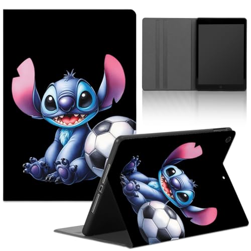 Yimctoie Schwarz Tablet Schutzhülle für Lenovo Tab M10 FHD Plus 10,3" TB-X606F/TB-X606X Hülle,Karikatur Anime Figur Muster Cute Ästhetik Design Cover,PU Leder Flip Ständer Tablet Folio Case,Funny von Yimctoie