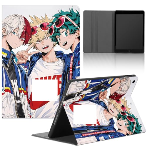 Yimctoie Tablet Hülle für Lenovo Tab M11 2024 11",Cartoon Anime My Hero Academia Cool Charaktere Muster Comics Design Stoßfest Schutzhülle Multi-Winkel PU Leder mit Standfunktion Case,Anime von Yimctoie