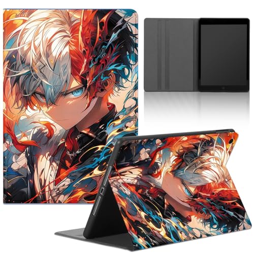 Yimctoie Tablet Hülle für Samsung Galaxy Tab A7 10,4" 2020 SM-T500/T505/T507,Cartoon Anime My Hero Academia Cool Charaktere Muster Comics Design Schutzhülle PU Leder mit Standfunktion Case,Cute von Yimctoie