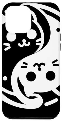 Hülle für iPhone 14 Pro Max Yin Yang Yoga Zen süße Katzen für Katzenliebhaber von Yin Yang Yoga Zen Cute Cats