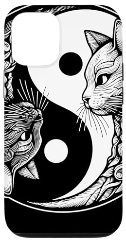 Hülle für iPhone 15 Yin Yang Yoga Zen süße Katzen für Katzenliebhaber von Yin Yang Yoga Zen Cute Cats