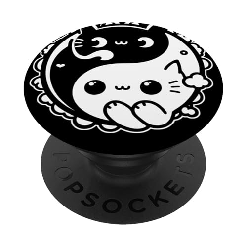 Yin Yang Yoga Zen süße Katzen für Katzenliebhaber PopSockets mit austauschbarem PopGrip von Yin Yang Yoga Zen Cute Cats