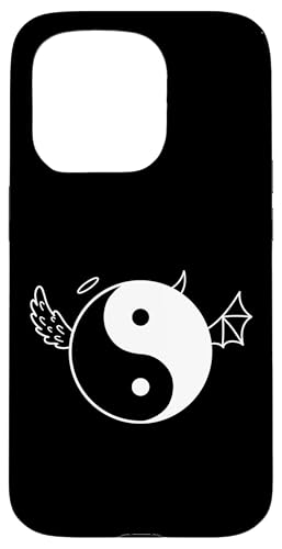 Hülle für iPhone 15 Pro Flügel des Teufels und Engels Yin und Yang von Yin Yang symbol opposites harmony energy Balance