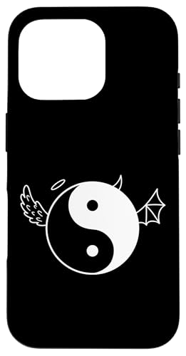 Hülle für iPhone 16 Pro Flügel des Teufels und Engels Yin und Yang von Yin Yang symbol opposites harmony energy Balance