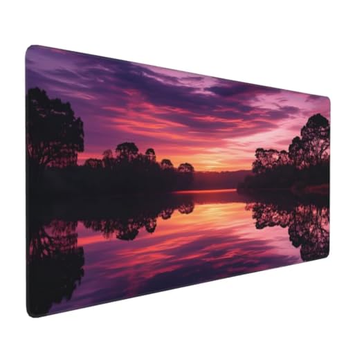 Gaming Mauspad Meer Mauspad XXL 800x300x3mm XXL Mousepad Landschaft Schreibtischunterlage, mit Anti Rutsch Basis Mouse Pad, Wasserdicht, Langlebig Desk Mat für Tastatur und Maus, Gaming Zubehör G4-18 von Yingeen