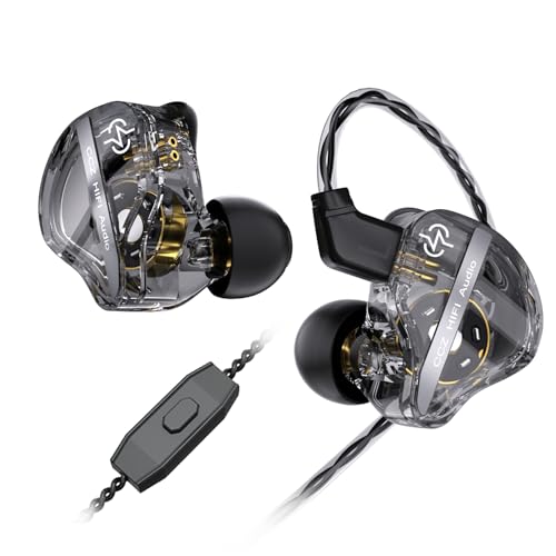 Yinyoo CCZ DC01 PRO Kopfhörer Mit Mikrofon,Super-Bass,Pro V-Form Tune in Ear Kopfhörer mit Kabel,Stabile Übertragung OFC-Kabel,Exklusive Patentierte Ohrhörer IEMS für Musiker, Sänger von Yinyoo