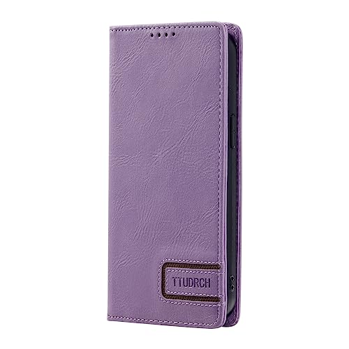 Kompatibel mit Samsung Galaxy S7 Edge, Brieftaschen-Hülle, PU-Leder, Flip-Retro-Schutzhülle mit Ständer, Kartenhalter, stoßfeste Handyhülle, Violett von Yiscase