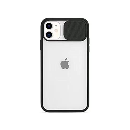 Yiscase Soft Case Kompatibel für iPhone 11 Hülle mit Schiebekamera Objektivschutzabdeckung, Slim TPU Durchscheinend Silikon Slim Cover Kompatibel mit iPhone 11 - Schwarz von Yiscase