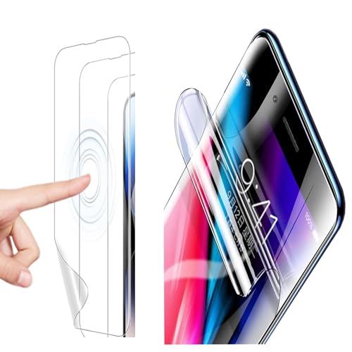 Yiscase Ultra-High-Definition-Displayschutzfolie, kompatibel mit iPhone 15, flexible Hydrogel-Handyfolie, blasenfrei, einfache Installation, hochempfindlich, 2 Stück von Yiscase