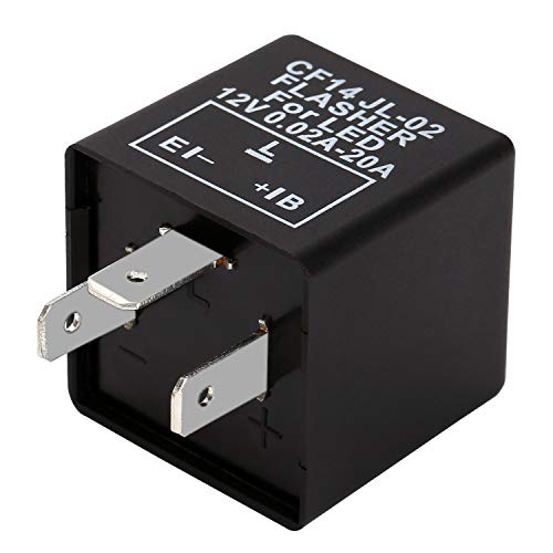 Yizhet ​​3Pin Blinkrelais Flasher Relay 0.02A-20A 12V Motorrad Blinker Blinkgeber LED Blinker Relais für Fahrzeug Auto Motorräder von Yizhet