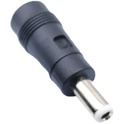 Yjcnelcr Tragbarer DC5521 Buchse auf 5,5 x 2,5 mm Stecker, Konverter-Adapter, Stromumwandlungskopf für verschiedene Laptop-Marken von Yjcnelcr