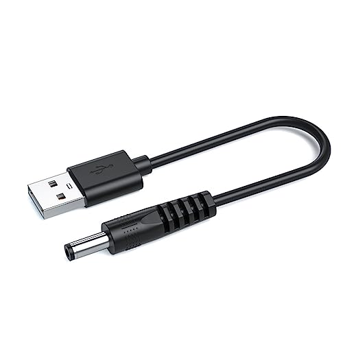 Yjcnelcr USB auf USB-A auf DC 5 V 3,5 mm 5,5 mm Stromkabel für LED-Lichtstreifen, Taschenlampe, Ladekabel, 50 cm von Yjcnelcr