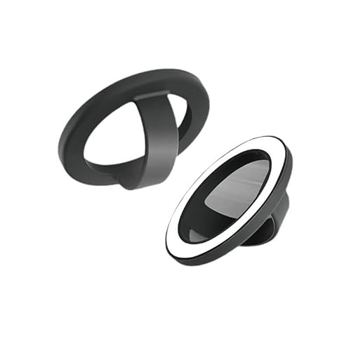 YjkjYii Handy Ring Halterung Magnet für MagSafe,Flexiblem Silikon Smartphone Fingerhalter Kompatibel mit iPhone iPad Samsung und mehr Smartphone-Schwarz von YjkjYii