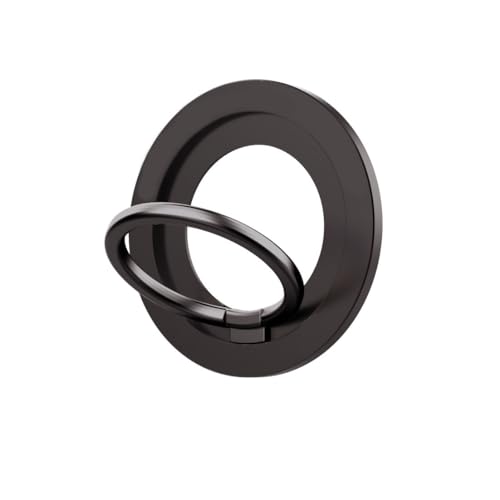 YjkjYii Handy Ring Halterung für Magnet,360° Drehung Smartphone Fingerhalter Kompatibel mit iPhone iPad Samsung und mehr Smartphone-Schwarz von YjkjYii