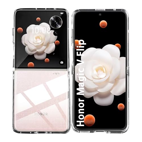 YjkjYii Hülle für Honor Magic V Flip 5G Case,Hochwertiges PC Schutzhülle,Handyhülle mit Honor Magic V Flip 5G - Transparent von YjkjYii