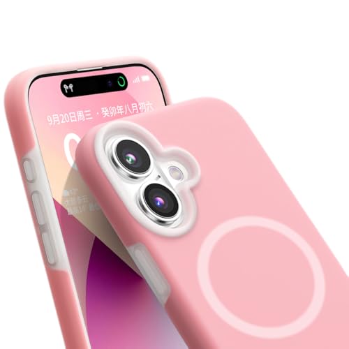 Ykerey Hülle für iPhone 14 Plus Handyhülle Silikon Anti-Scratch Cover mit Microfiber Kratzfeste Dünn Full Body Protection Stoßfest Rundumschutz Schutzhülle für iPhone 14 Plus, Rosa von Ykerey