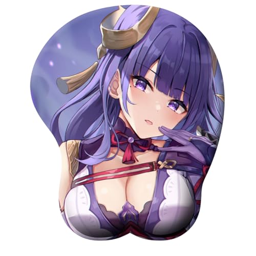 3D Anime Mousepad, Nette Weiche Sexy Karikatur Schönheit Große Brust Titten Silikon Handgelenkstütze Unterstützung Mousepad Matte, Gaming Mousepads mit Handgelenkstütze 34 von YlobdolY