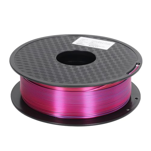 1,75 mm dreifarbiges PLA-Filament für 3D-Drucker, blasenfreies, hochfestes Druckmaterial, goldblaues violett-rotes Verbrauchsmaterial, Standardgröße für hervorragende von Ylwxzenith