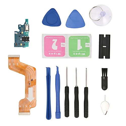 Ylwxzenith Effizienter USB-Ladeanschluss-Dock-Anschluss für A71 A715F, hochwertiges PCB-Material, Ersatz für beschädigte Teile, Wird mit einem kompletten professionellen Reparatursatz von Ylwxzenith