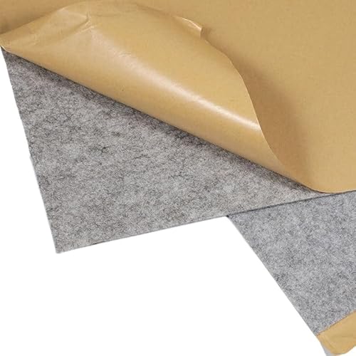 Akustikstoff,Lautsprecher Stoff 1x0.5m Lautsprechertuch Selbstklebende Filz Subwoofer Kastenband Streifen Patch Tonabsorption Anti-Seismic Beige/Silber/Grau/Schwarz(Silver) von Ymnilian