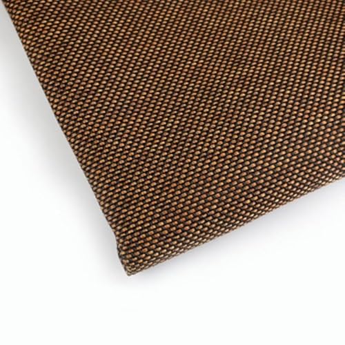 Akustikstoff,Lautsprecher Stoff Retro-Lautsprecher-Mesh-Abdeckungsmaske schalldichte Tuch Schallabsorption Audiofilter staubfestes Tuch(L0.5m W1.5m,Brown Black) von Ymnilian