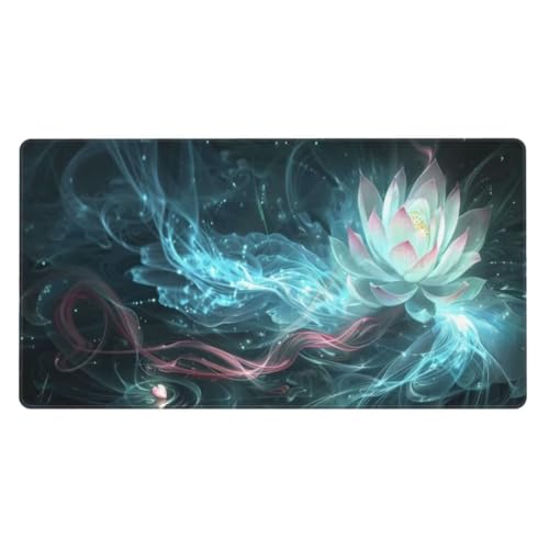 Gaming Mauspad Helles Rosa,Mousepad Blume Mauspad Groß 1000x500mm,rutschfeste Gummibasis Schreibtischunterlage,Verbessert Präzision und Geschwindigkei,Gaming-Mauspads für PC,Laptop,Geschenk ly-20 von Ynulann