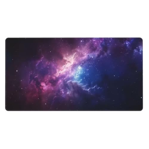 Gaming Mauspad Sternenhimmel,Mousepad Lila Mauspad Groß 1000x500mm,rutschfeste Gummibasis Schreibtischunterlage,Verbessert Präzision und Geschwindigkei,Gaming-Mauspads für PC,Laptop,Geschenk ly-415 von Ynulann