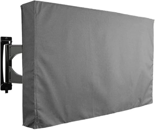 TV Schutzcover Fernseher Abdeckung 22" - 70" 600D Oxford-Stoff Staubgeschützter Fernsehgerät Schutzhülle UV-beständig Wetterfest Haltbar Outdoor Allwetter Fernsehen Bildschirmschoner(Stil 3,55-58in) von Yoeoefuo