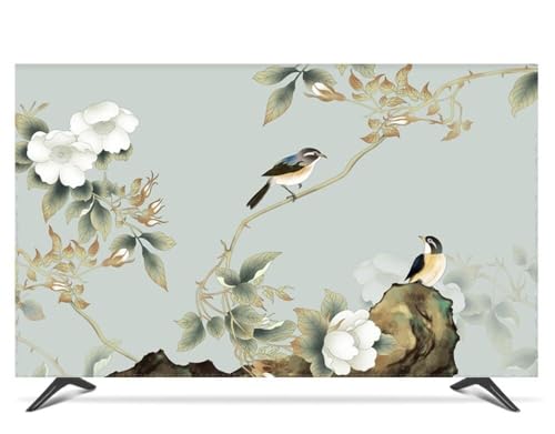 Yoeoefuo 42" - 85" Tv Abdeckung Schutzhülle TV/PC Abdeckung Bildschirmschutz Staubschutz Anti-Kratz Fernseher Schutz Cover Polyestersoff Art Printing TV Slipcover(Stil 5,42-50in) von Yoeoefuo