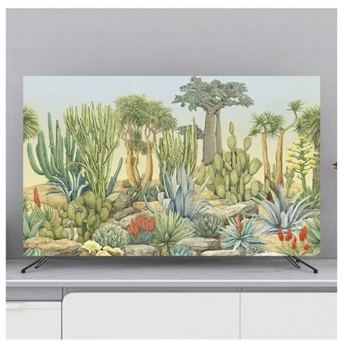 Yoeoefuo Tv Abdeckung Fernseher Schutzhülle 32" - 85" TV/PC Allwetter Schutzcover Dekorativ Landscape Print Universal Displayschutzfolie Television Staubabdeckung TV Protective Cover(Stil 3,37-39in) von Yoeoefuo