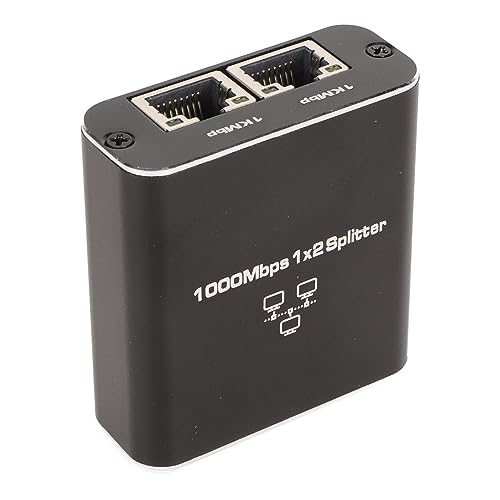 Yoidesu Dualcomm ETAP-2003 10/100/1000Base T Gigabit Ethernet Netzwerk-Tap, leistungsstarker Ethernet-Splitter aus Aluminiumlegierung, unterstützt 1000 Mbit/s, gleichzeitiger Internetzugang für PCs von Yoidesu