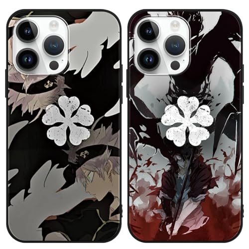 2 Stück Handyhülle für Samsung Galaxy A13 (4G) Hülle 6.6 Zoll, Anime Black Rover Asta Manga Anime künstlerische Ästhetik mit Motiv Designs Case Schutzhülle Stoßfest TPU Weich Ultra Dünn Cover -01 von Yomyejisoo