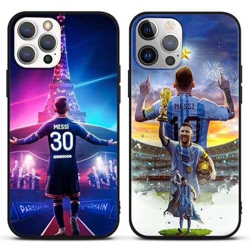 Yomyejisoo [2 Stück] Schutzhülle für Apple iPhone 6 Hülle 4,7",Handyhülle Fußball Sport Soccer Muster Design Motiv Fußball-Athleten Soft Silikon TPU Stoßfest Bumper Cover Case für iPhone 6s ,M3 von Yomyejisoo