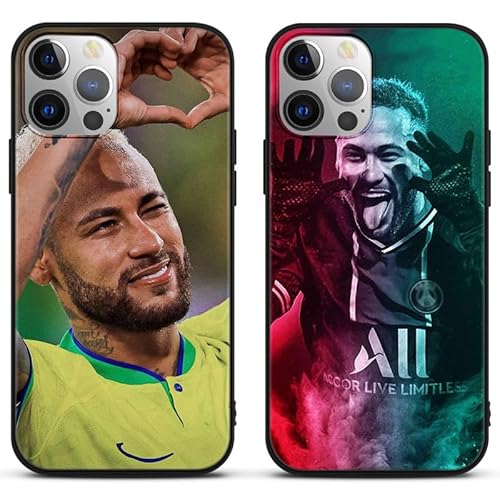 [2 Stück] Schutzhülle für Xiaomi Redmi Note 11S/11 4G Hülle 6,43",Handyhülle Soccer Fußball Star Muster Design Junge Männer Ultra Dünn Silikon TPU Stoßfest Protective Cover Case für Redmi Note 11,M7 von Yomyejisoo