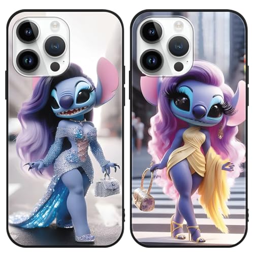 Yomyejisoo 2 Stück Kawaii Handyhülle für Oppo A92/A52/A72 Hülle 6.5", Anime AI Muster Cartoon Figur Design mit TPU Silikon Schutzhülle, Niedlich Lustig Kratzfest Stoßfest Kameraschutz Case von Yomyejisoo