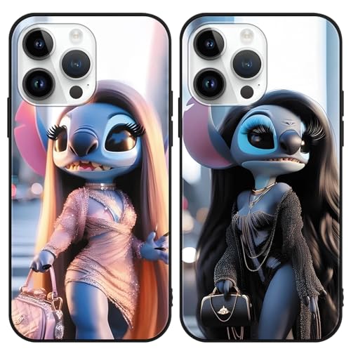 Yomyejisoo 2 Stück Niedlich Lustig AI Schutzhülle für Xiaomi Redmi A3 / Redmi A3X Hülle 6.71", Kawaii Cartoon Figur Anime Design Kameraschutz Handyhülle, TPU Silikon Kratzfest Stoßfes Case von Yomyejisoo