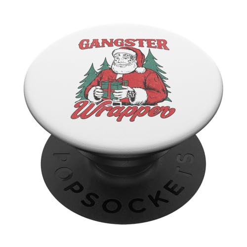 Gangster Wrapper Lustige Weihnachten PopSockets Klebender PopGrip von Yonkboyz-Bekleidung